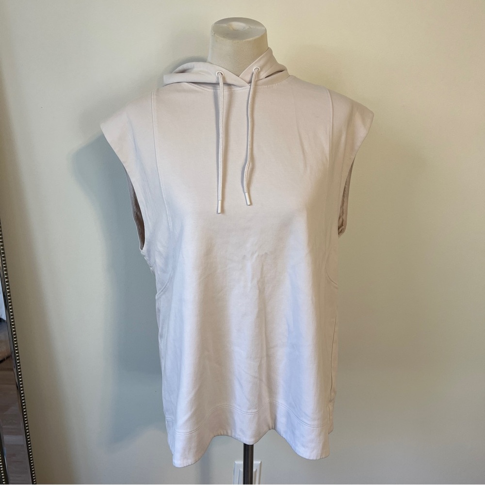 Athleta Sundown Sweatshirt Tank Cream Size M - Picture 2 of 8